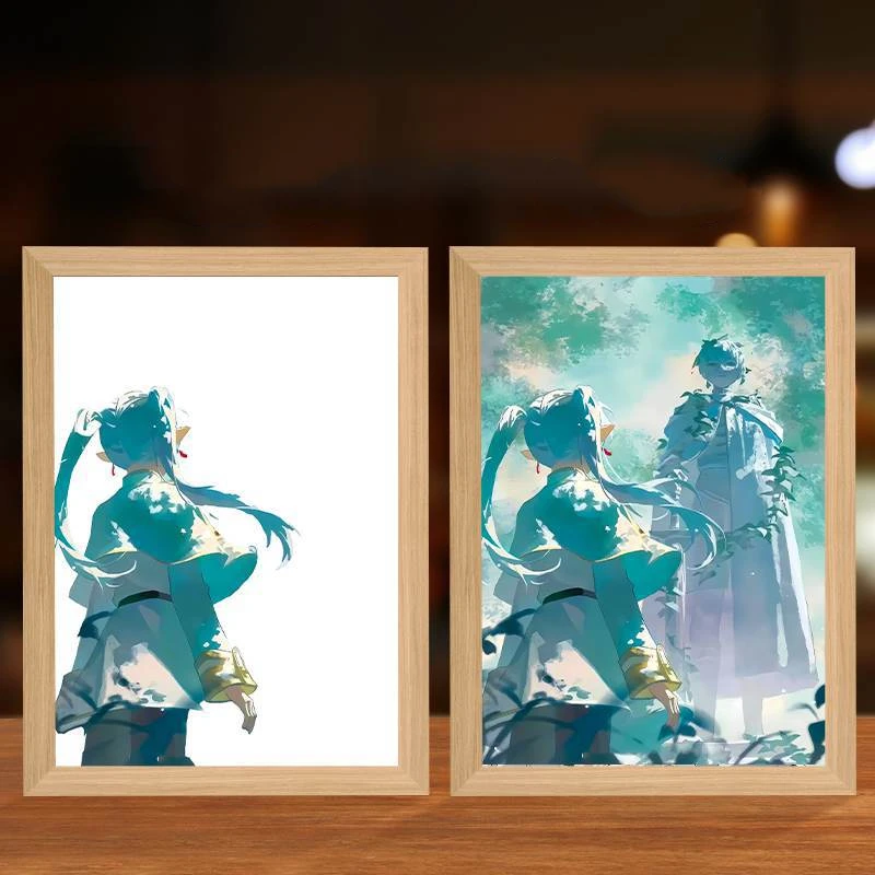 Anime Character Photo Frame Frieren: Beyond Journey's End LED Bedroom Decor Frieren Himmel Birthday and Christmas Gifts Toy - Image 5
