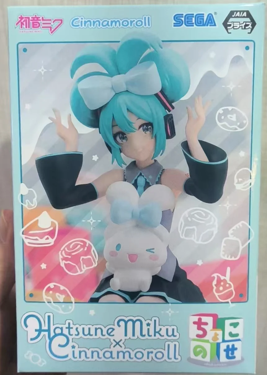 Original SEGA Hatsune Miku Cinnamoroll Anime Figure Noddle Stopper Toy Action Figure Anime Figure PVC Model Collection Doll Gift - Image 7