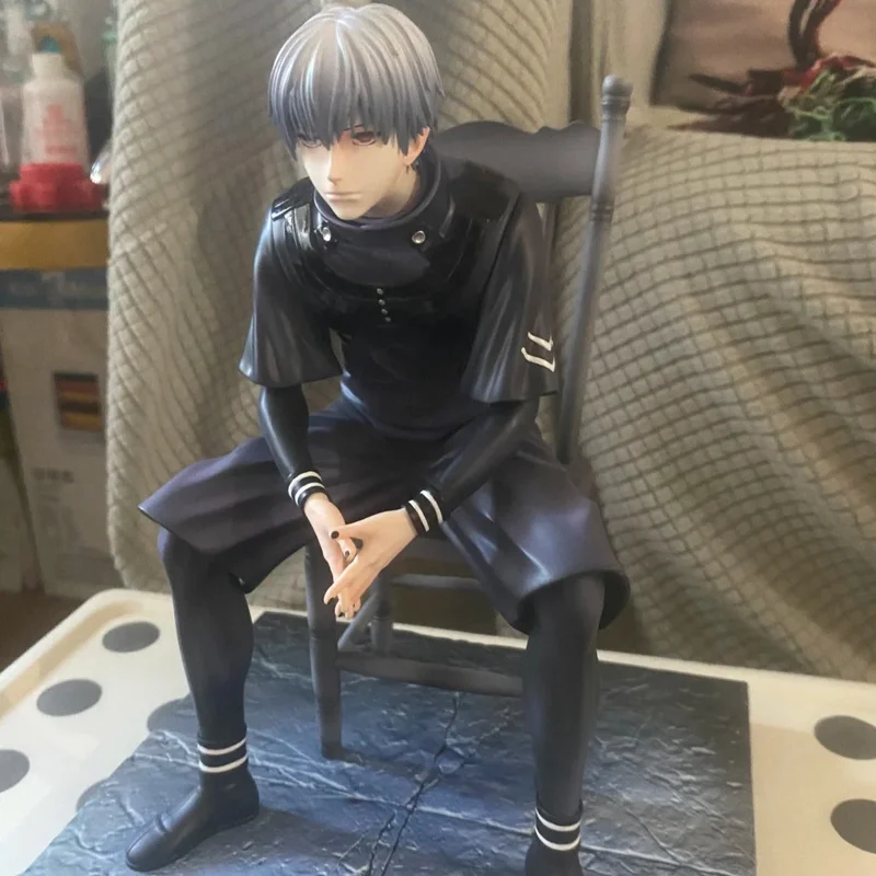 New Tokyo Ghoul Golden Wood Research Statue Model Collectible Figure Sitting Pose In Box Anime Surrounding Sculpture Toy Gift - Image 4