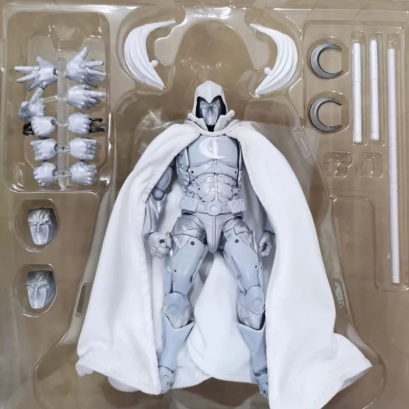 Moon Knight Figure Revoltech AMAZING YAMAGUCHI Avengers Marc Spector Winter Soldier Action Figurine PVC Movable Model Toys Gifts - Image 9