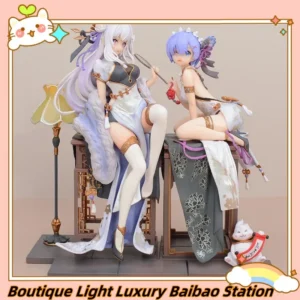 Re:Life In A Different World From Zero Rem Emilia Chinoiserie Action Figure Collectible Model Desktop Ornament Anime Gift