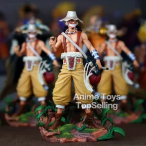 25cm/9.8in Anime Figure One Piece Figure Usopp Figure Luffy PVC Statue Collectible Model Toys Gifts