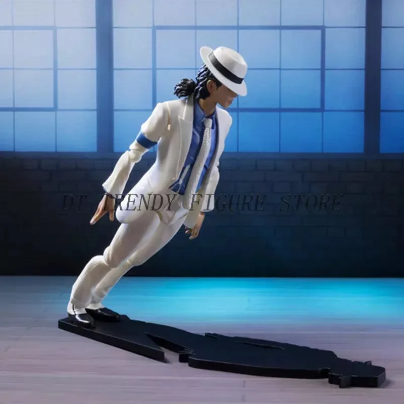 14cm SHF Michael Jackson Action Figure Smooth Criminal Moonwalk PVC MovableMichael Jackson Collection Model Ornament Toys Gifts - Image 3