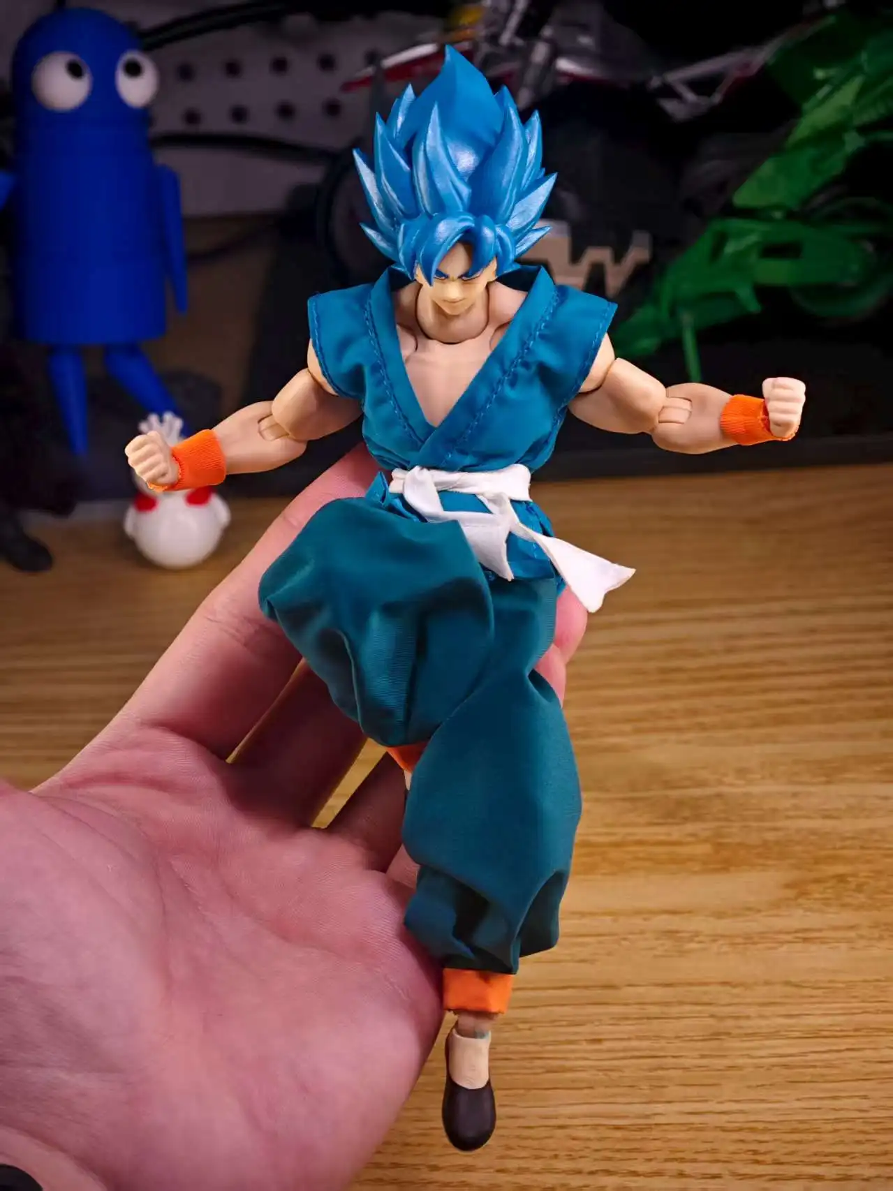 Dragon Ball Shf Series Son Goku Action Figure - Daoist Robe Orange Blue Uniforms Training Suit Accessories Collectible Toy Gift - Image 6