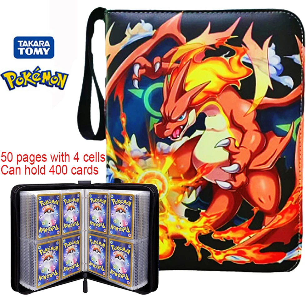@New Pokemone Card Album PU Zipper Photo Album Collection Book Anime Figure Album Hobby File Kids Toy Gifts In Stock - Image 3