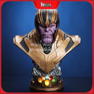 38cm Thanos Half-body Sculpture Figure The Avengers Anime Figures Collection Desktop Ornament Decoration Best Gifts for Children
