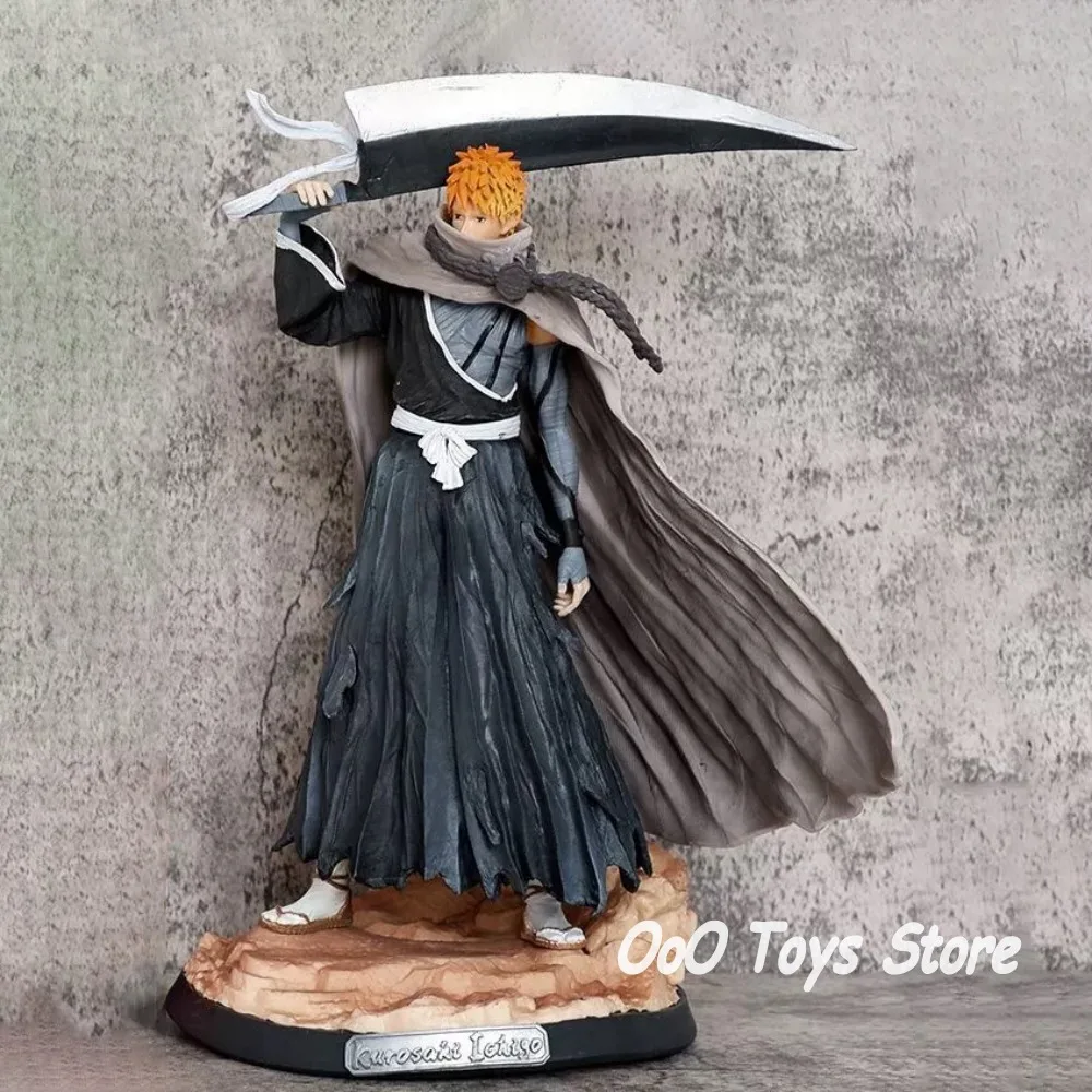 Anime Bleach Figure Kurosaki Ichigo Action Figures Pvc Statue Desktop Ornamen Collection Model Toys Gifts 33cm