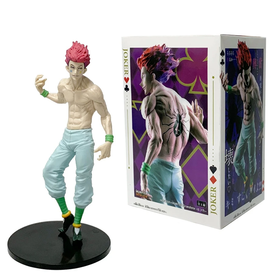 19cm/7.48in Hunter×Hunter Anime Figure Phantom Troupe Hisoka Action Figure Noodle Stopper Figurine PVC Collection Model Doll Toy