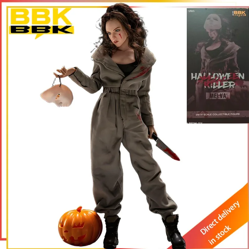 BBK Original Halloween Killer Girl Malva Late Night Killer Mike Pumpkin Head 1/6 Ratio Action Joint Mobility Figure Model Toys