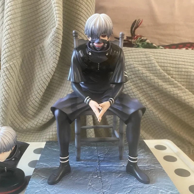 New Tokyo Ghoul Golden Wood Research Statue Model Collectible Figure Sitting Pose In Box Anime Surrounding Sculpture Toy Gift - Image 5