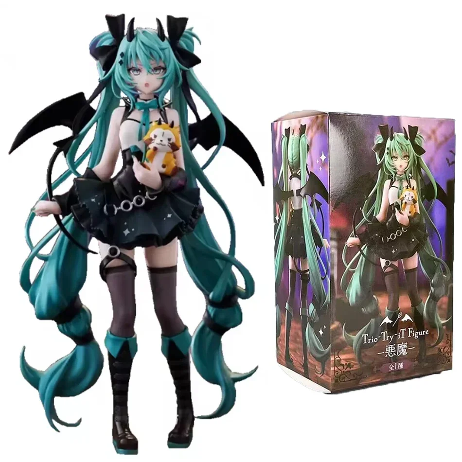 Top Selling Anime Peripheral Ornament Hatsune Miku Little Devil Dark Angel Chuyin Handmade PVC Model In Stock Fast Ship