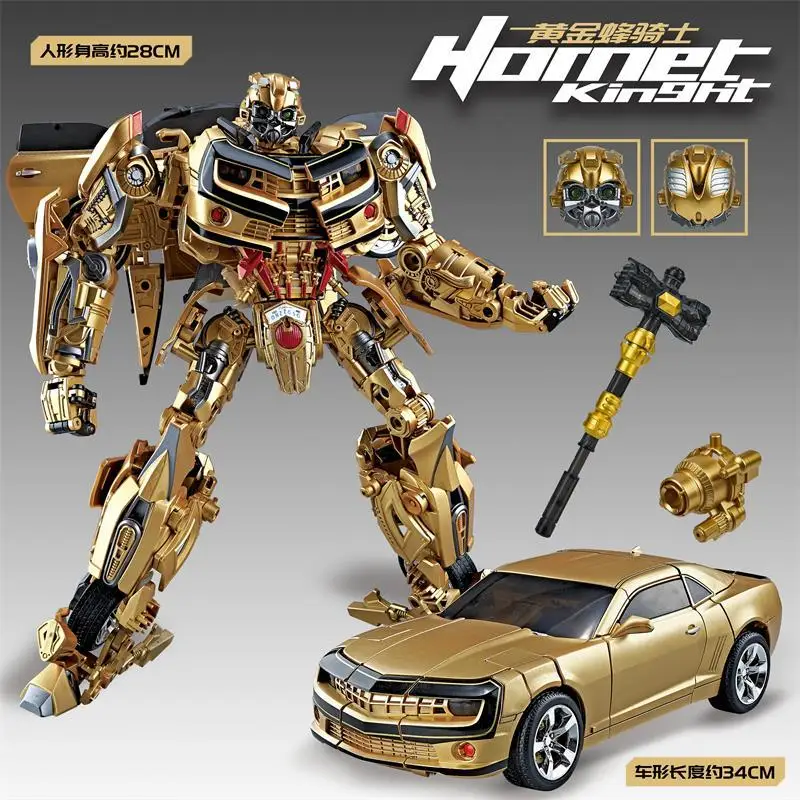 30CM Transformation Optimus Prime Bumblebee Megatron Black Gold Robot Toy Alloy Star Commander Truck Car Toy Action Figure Gift - Image 13