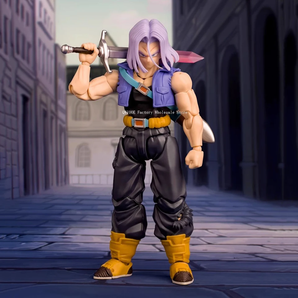 Original Genuine Demoniacal Fit Dragon Ball Z Shf Super Saiyan Action Figure Trunks Figures Toys Gifts For Boy Wholesale QWIOOE - Image 3