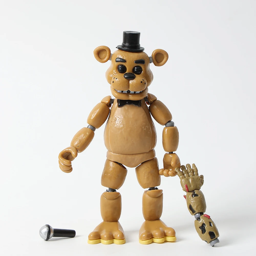 5 Inch Freddy Bonnie Chica Foxy Nightmare Articulated Toy Figure - Image 3