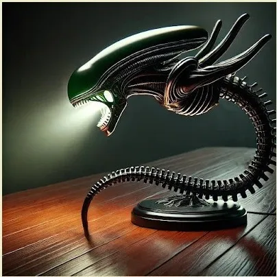 New ALIEN LAMPS Alien Biological Lamp Stand Bedroom Home Decoration Lamp Resin Ornament