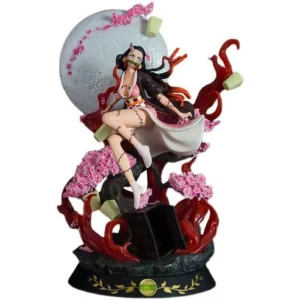 Demon Slayer Figures Kamado Nezuko Anction Figure GK Dolls 30cm Blood Demo Art Anime Figur Kawai Collect PVC Model Toys Gift