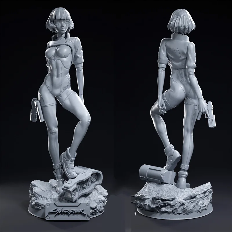 1/24 1/18 Figurine Resin Model Kit Cyberpunk 2077 Figure Unpainted 1/24 7.5cm Figurine RW-1309