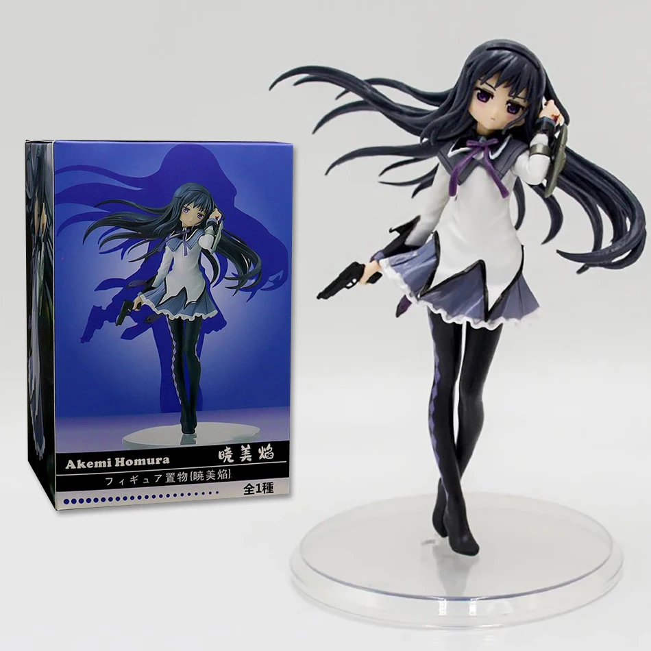 Anime Puella Magi Madoka Magica Figure 17cm Akemi Homura Action Figural Pvc Model Cute Decoration Doll Kids Toys Christmas Gifts - Image 7