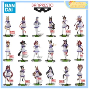 Genuine Bandai Umamusume Pretty Derby Kitasan Black Tokai Teio Tamamo Cross MR.C.B Anime Action Figures Model Toys Gift for Kids