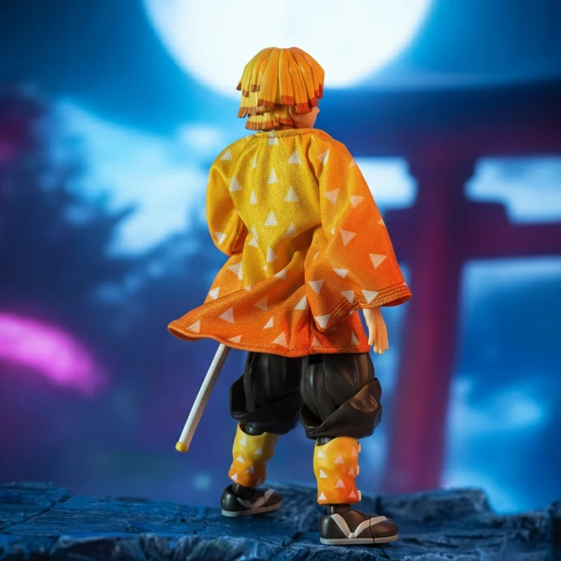 【No Figure】Demon Slayer SHF 1/12 Scale Male Soldier Zenitsu Anime Clothing Accessory Cloak Fit 6inch Action Figure Model Toys - Image 6