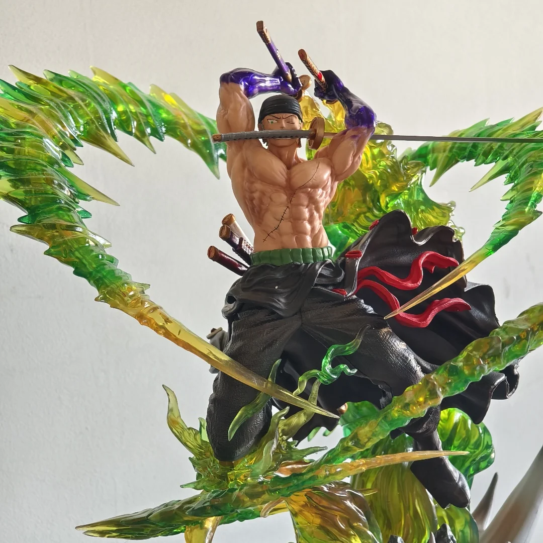 In Stock One Piece Figure Zoro 30cm Figures Roronoa Zoro Figure With Light Standing Model Pvc Collect Ornament Gift Toyson - Image 3