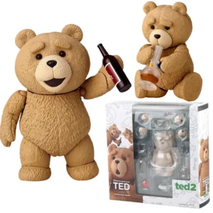 AMAZING YAMAGUCHI Ted 2 Figure Bjd Ted Teddy Bear Action Figure Revoltech No.006 Teddy Brick Figure Gk Movie Model Doll Toy Gift