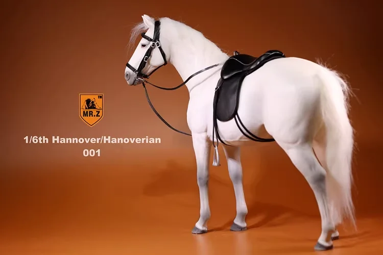 1/6 Mr.Z Hanoverian Warmblood Horse Model High-Grade Simulation Collectible Action Figure Military Mounts War Horses Decor Gifts