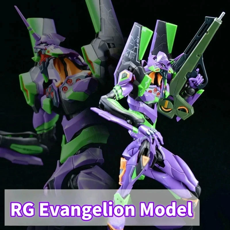 Rg Evan Gelion Model Kit 1:144 Evan Gelion Anime Action Figures Collectble Eva 01 Assembly Kit Mobile Suit Mecha Kits Toy Gift