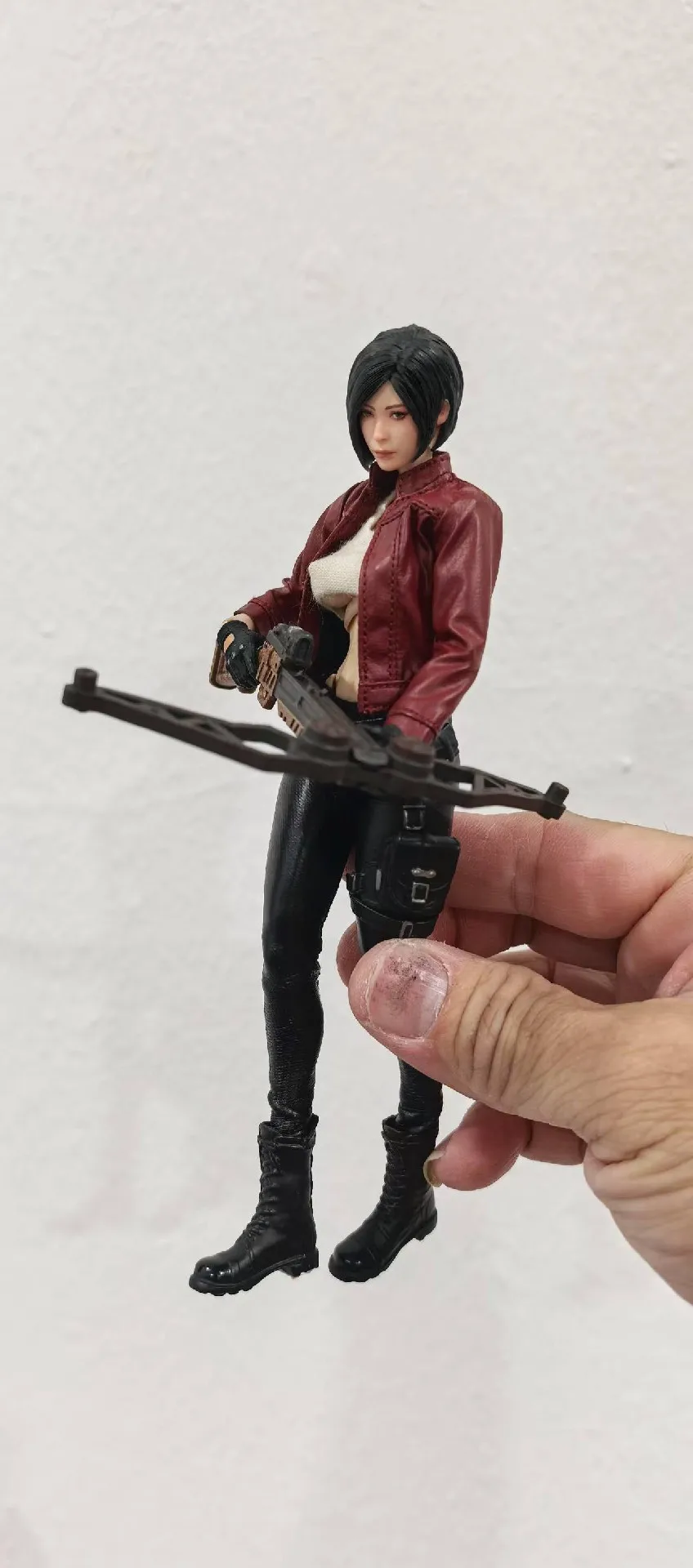 Handmade 1/12 Scale Female Soldier Ada Wong Mysterious Spy Head Carving Accessories For 6in Romankey SHF Action Figures Model