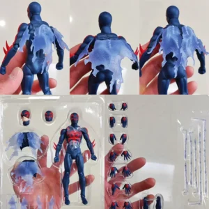 In Stock Mafex 239 Spiderman 2099 Comic Version KO Spiderman Anime Action Figure Collection Model Custom Gift Toys