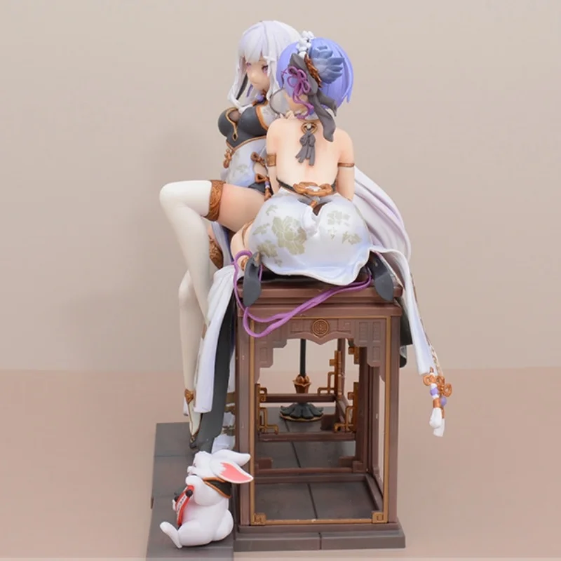 Re:life In A Different World From Zero Rem Emilia Chinoiserie Clothing Figure Model Collection Desktop Decoration Ornament Gifts - Image 3