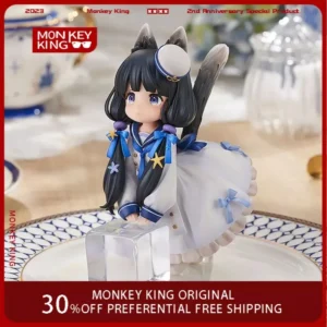 RIBOSE DLC Anime Girl Action Figures Manga RIBOSE STAR Tea Pot Cat 12cm PVC Collection Kawaii Model Dolls Desktop Toys for Kids