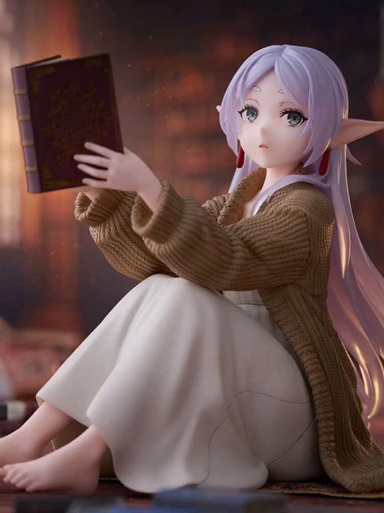 Original Genuine Taito Frieren: Beyond Journey'S End 13cm Frieren Sitting Posture Figures Collection Figures Model Toys - Image 5