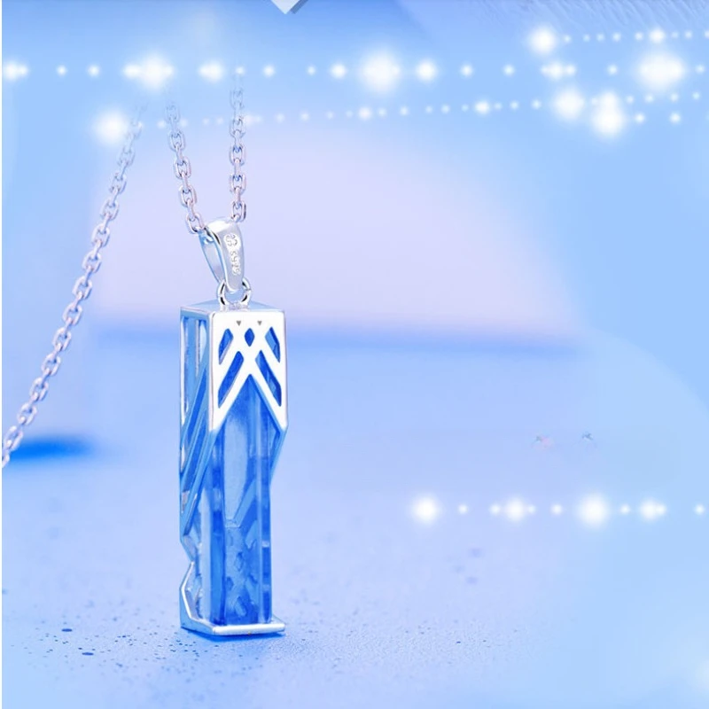 Anime Game Fate Peripheral Blue Pendant Necklaces Altria Pendragon Avalon Fashion Collect Gifts