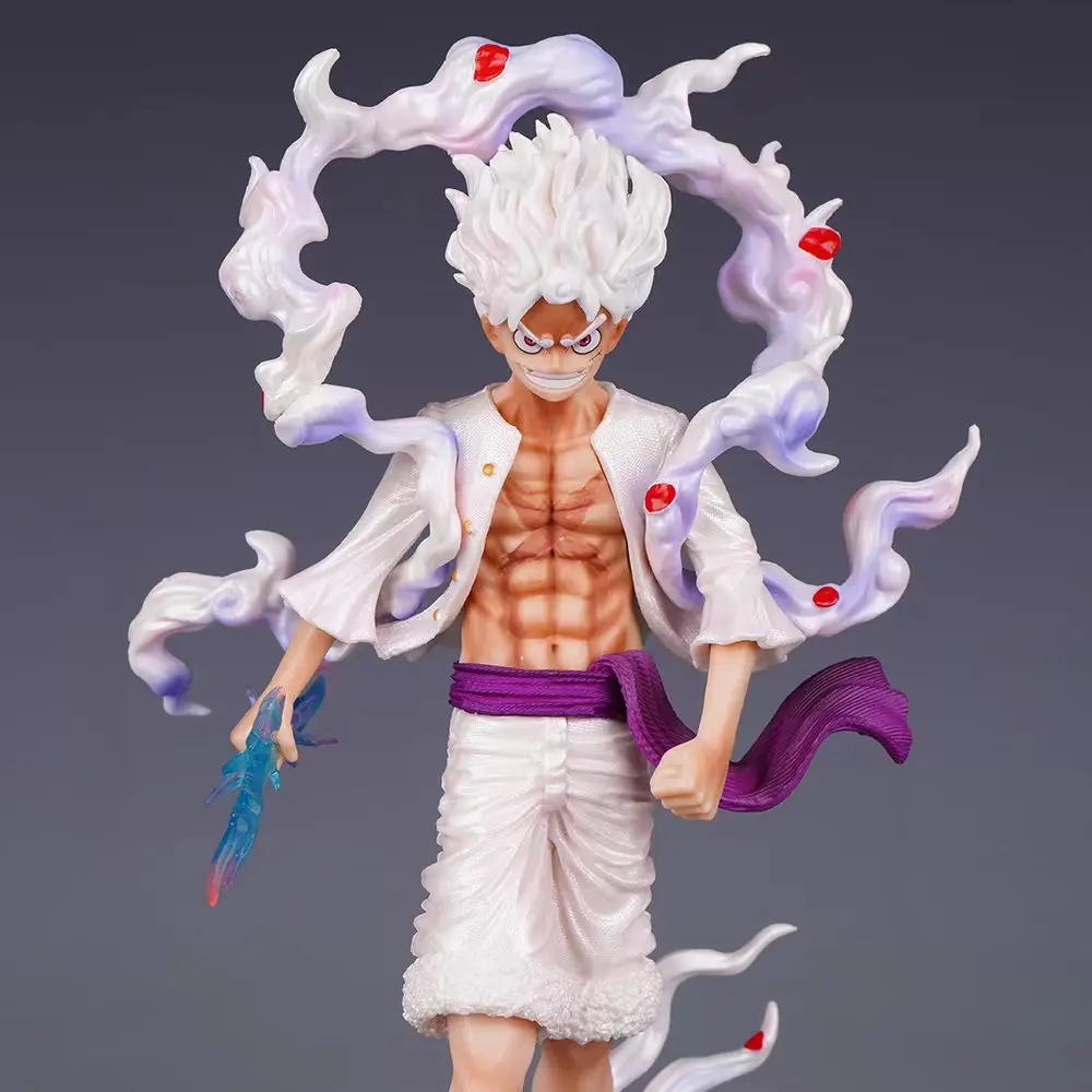 23cm One Piece Anime Zook Nica Monkey Luffy Gear 5 Action Figure PVC Statue Model Toy Gift Desktop Ornament - Image 5