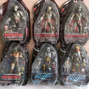 Alien Figure Celtic Predator Masked Scar Jungle Hunter Stalker Classic Predator Figure Action Figure Model Toy Joint Movable