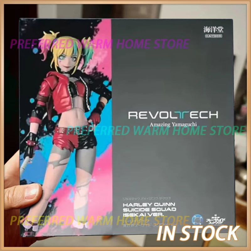 In Stock Kaiyodo Harley Quinn SUICIDE SQUAD ISEKAI VER. Movability Model Toys Revoltech AMAZING YAMAGUCHI The Clown's Girl