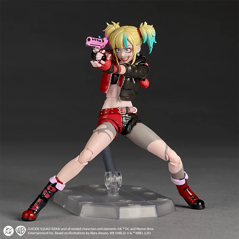 In Stock Kaiyodo Harley Quinn SUICIDE SQUAD ISEKAI VER. Movability Model Toys Revoltech AMAZING YAMAGUCHI The Clown’s Girl