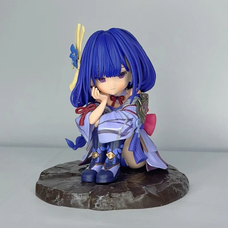 Anime Girl Q Version Raiden Shogun Cute Chibi Figure Statue Boxed Gift Model Collectible