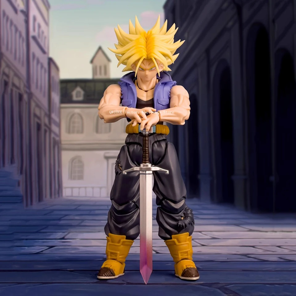 Original Genuine Demoniacal Fit Dragon Ball Z Shf Super Saiyan Action Figure Trunks Figures Toys Gifts For Boy Wholesale QWIOOE - Image 6