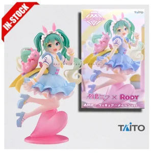 Original Genuine Model Taito Hatsune Miku x Rody 17cm AMP Fairy Tale Figure Anime Figurine Collections Toys Gifts Wholesale