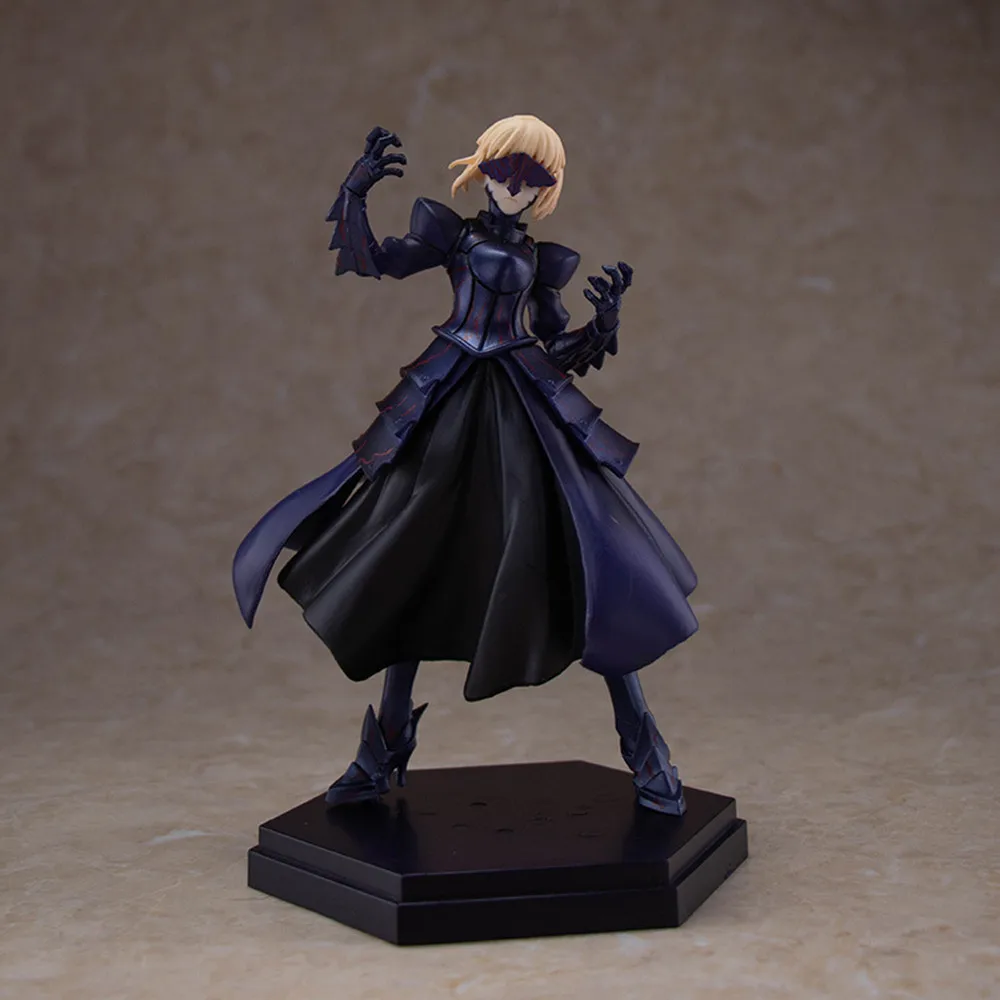 Fate Stay Night Grand Order Anime Figure – 18CM Artoria Pendragon Saber Alter Black Cherry Armor PVC Action Collectible Toy Gift