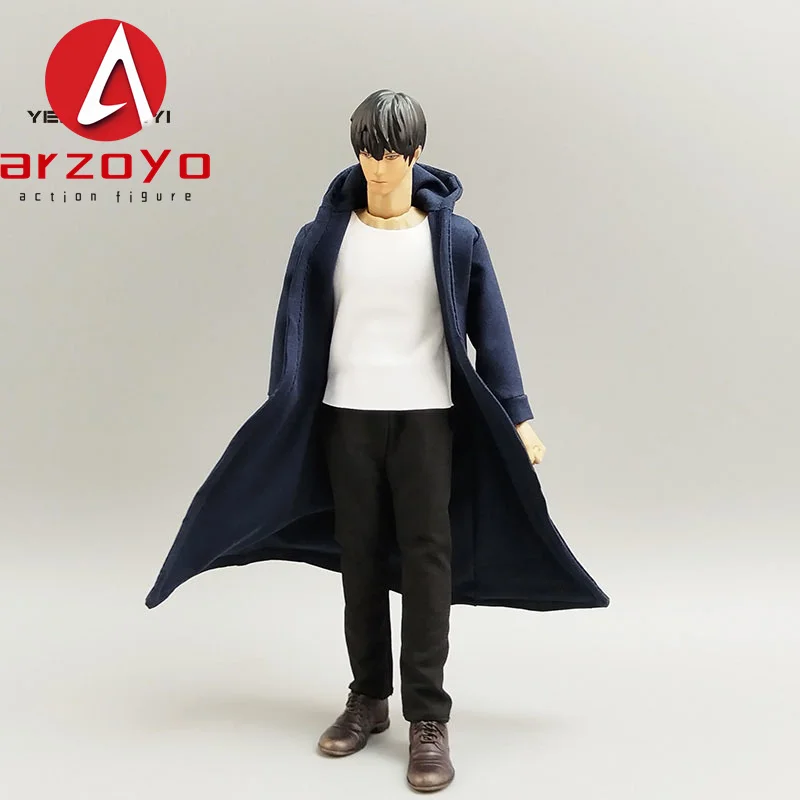 1/12 Scale Male Windbreaker Wind Coat Vest Pants Clothes Accessory Model Fit 6” VB002 VB003 Action Figure ﻿Body Doll