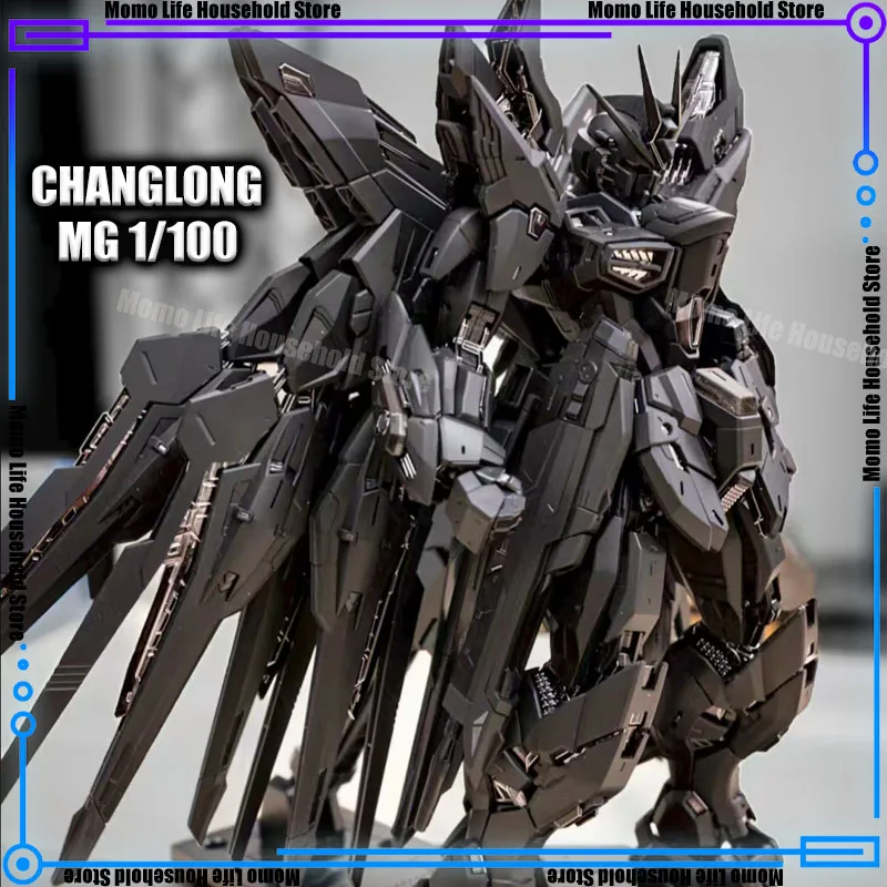 New Changlong 7701 Mgex 1/100 Zgmf-X20a Strike Freedom Black Assembly Model Kits Plastic Skeleton Kits Action Figure Gifts Toys