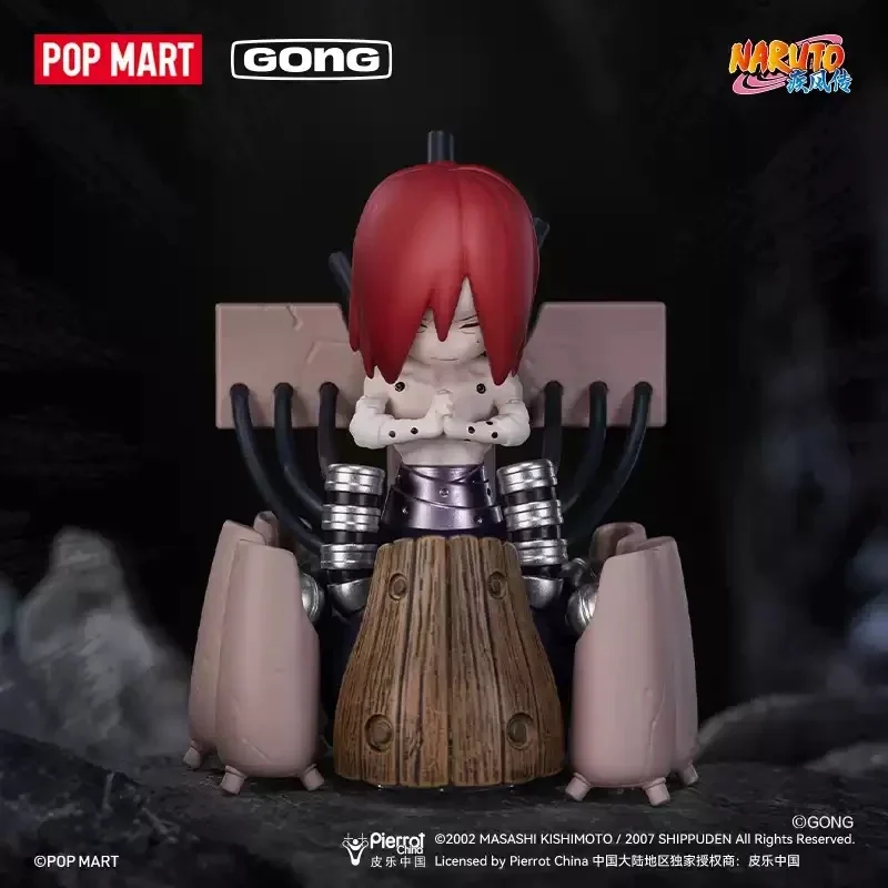 POP MART GONG Naruto Shippuden Akatsuki Arc Series Blind Box Guess Bag Genuine Toys Dolls Cute Anime Action Figure Ornament Gift