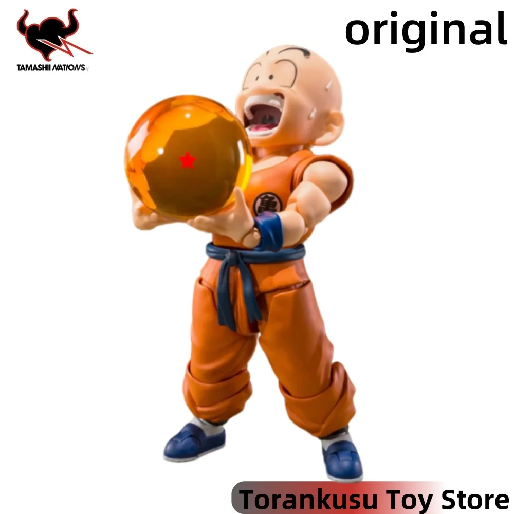 BANDAI Dragon Ball Anime Krillin S.H.Figuarts Action Figures Model Figurine Original Figuarts Decoration Toys