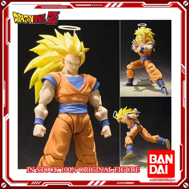 Original Bandai S.H. Figuarts Super Saiyan 3 Son Goku Dragon Ball Z 2.0 In Stock Anime Action Collection Figures Model Toys
