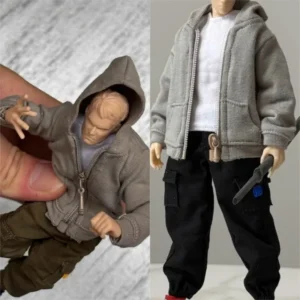 1/12 Scale Male Action Figures Sports Vest Hooded Coat Pants Clothes Model for 6inch Soldier Notaman NWTOYS MEZCO Body
