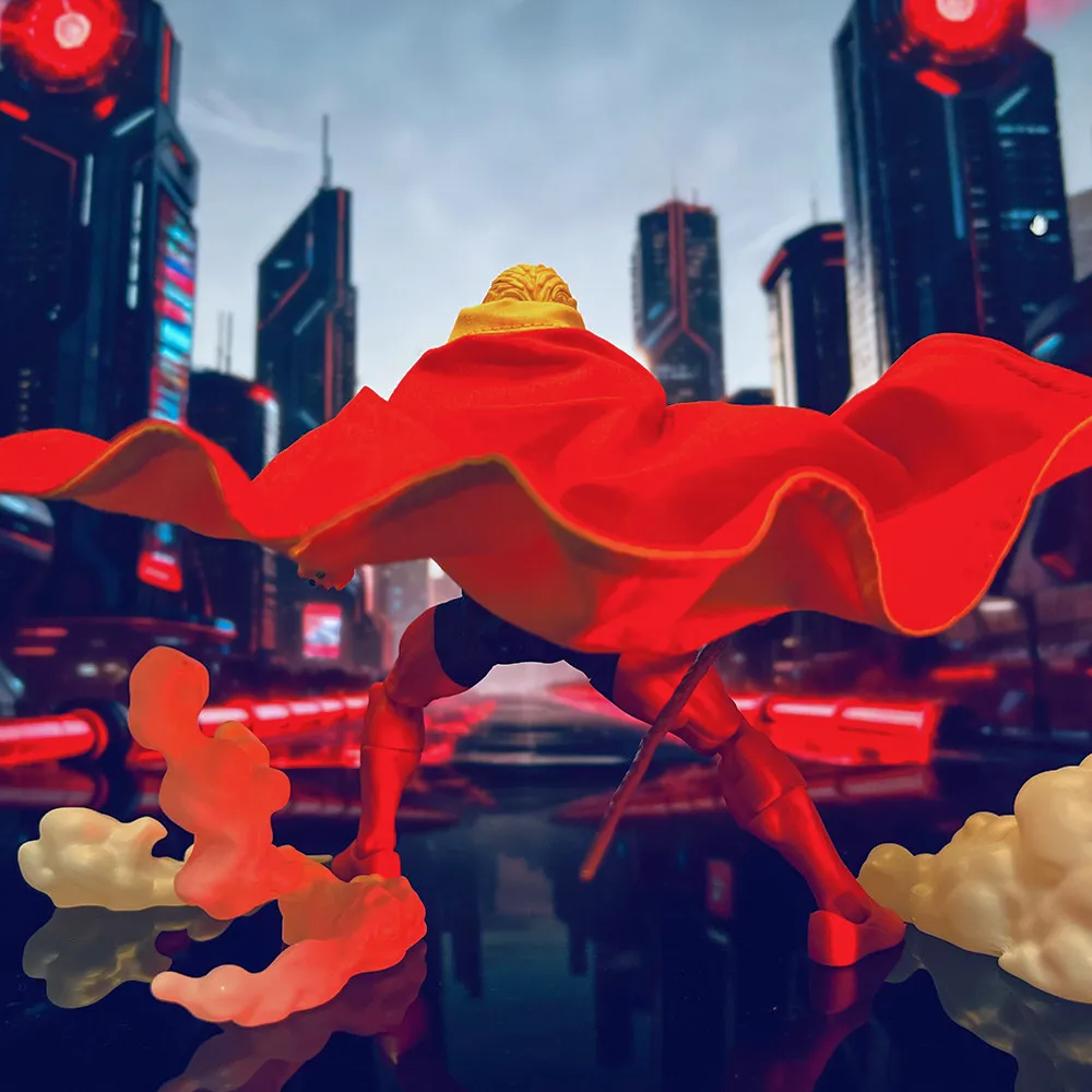 1/12 Scale Collectible Figure Adam Warlock Robe Red Combat Cloak With Iron Wire 6inch Men Soldier Action Figure Body