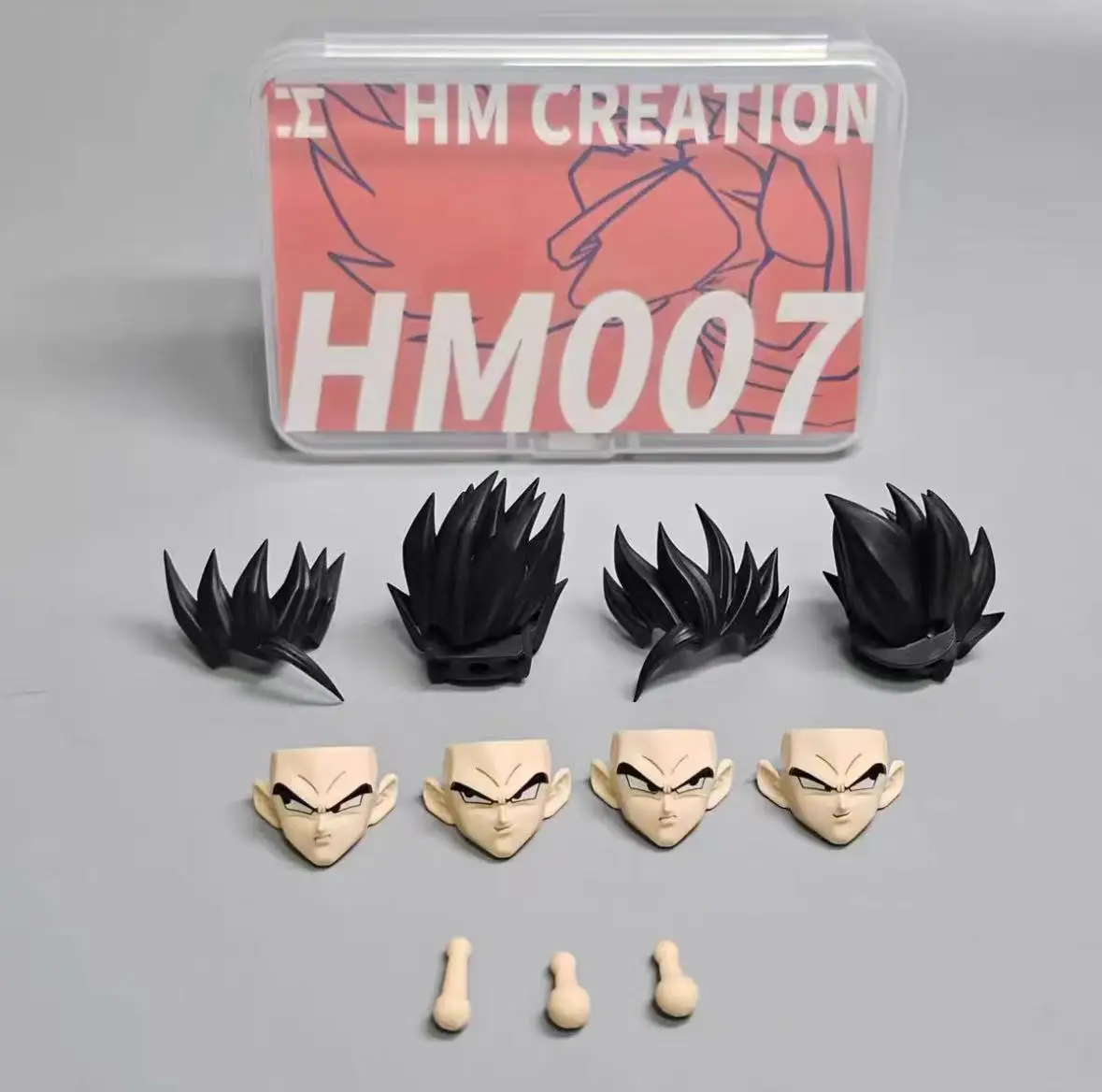 HM Studio Original Dragon Ball SHF God Gohan Black Gohan Head Sculpture Accessories Pack Insufficient Body Shf Dragon Ball 1/12